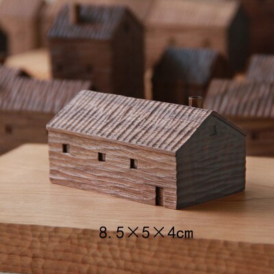 Walnut Miniature Wood House Decor - Image 4