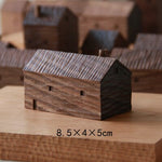 Walnut Miniature Wood House Decor