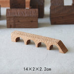 Walnut Miniature Wood House Decor