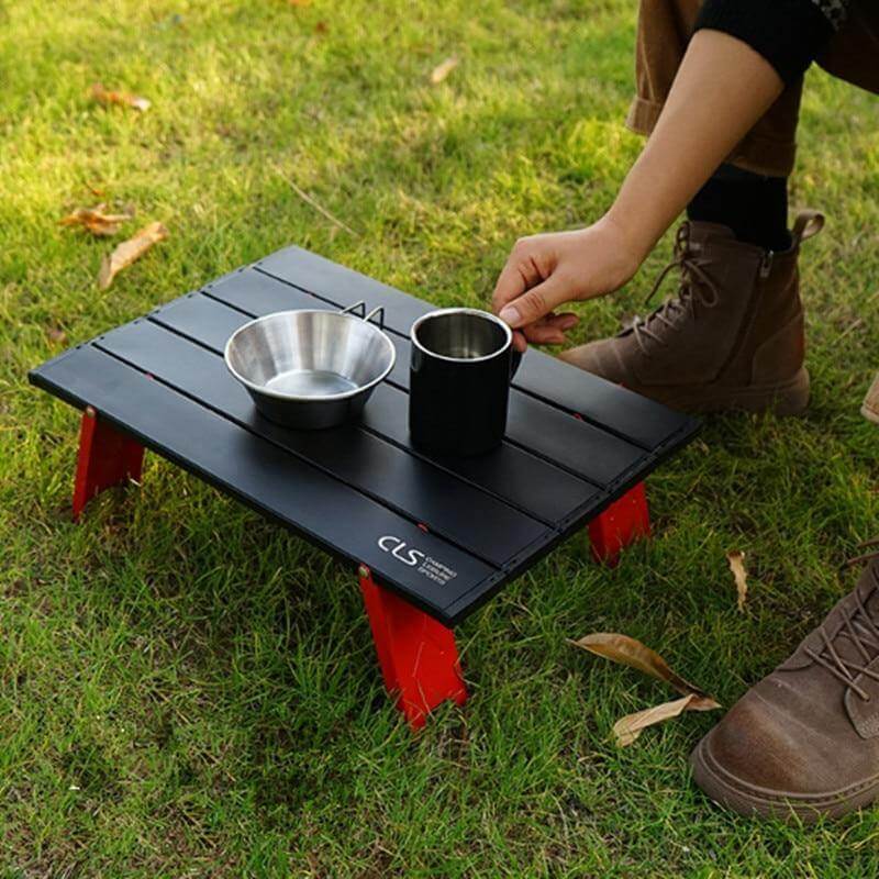Mini Black Foldable Outdoor Table - Image 2