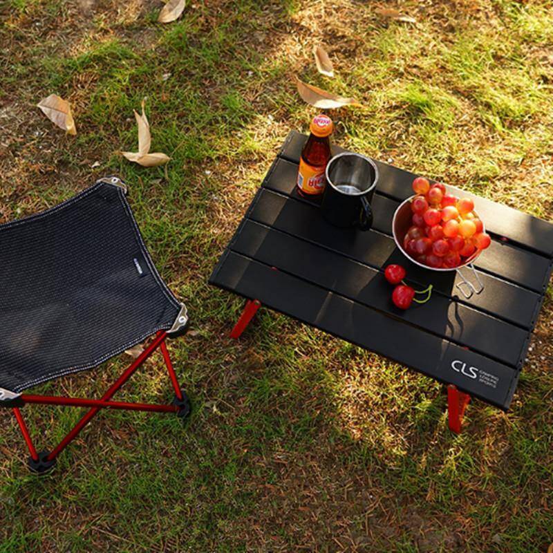 Mini Black Foldable Outdoor Table - Image 1