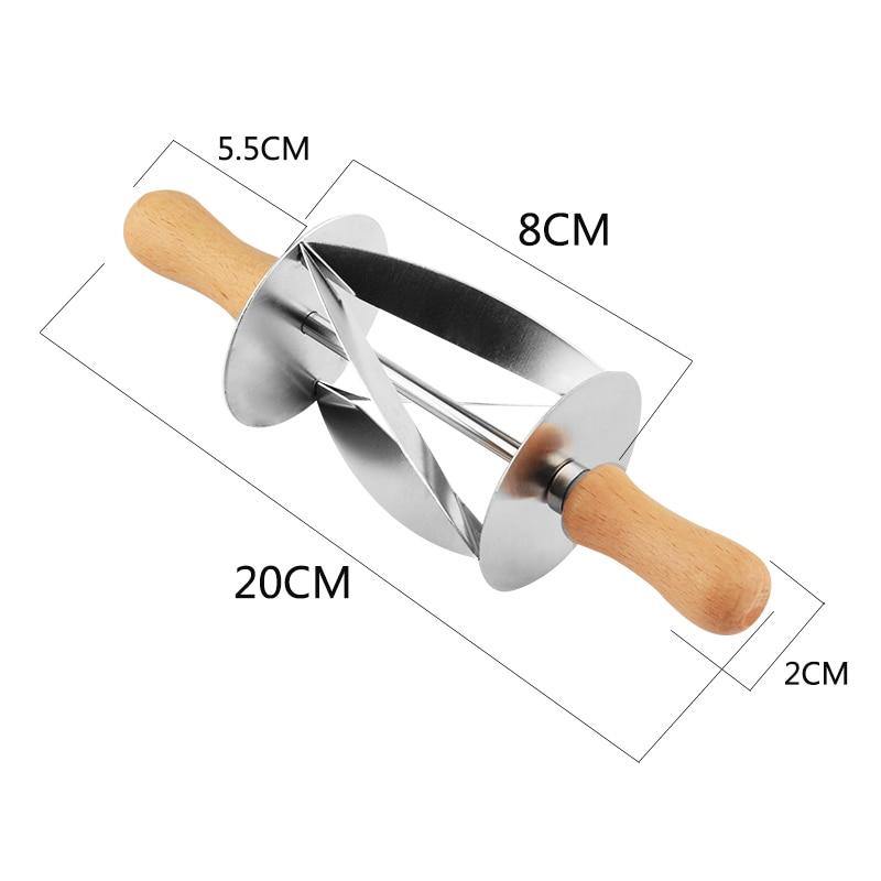 Stainless Steel Croissant Bread Rolling Cutter - Image 4