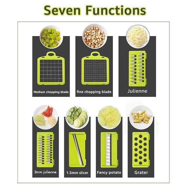 6 Blades Veggie Fruit Slicer with Box - Image 4