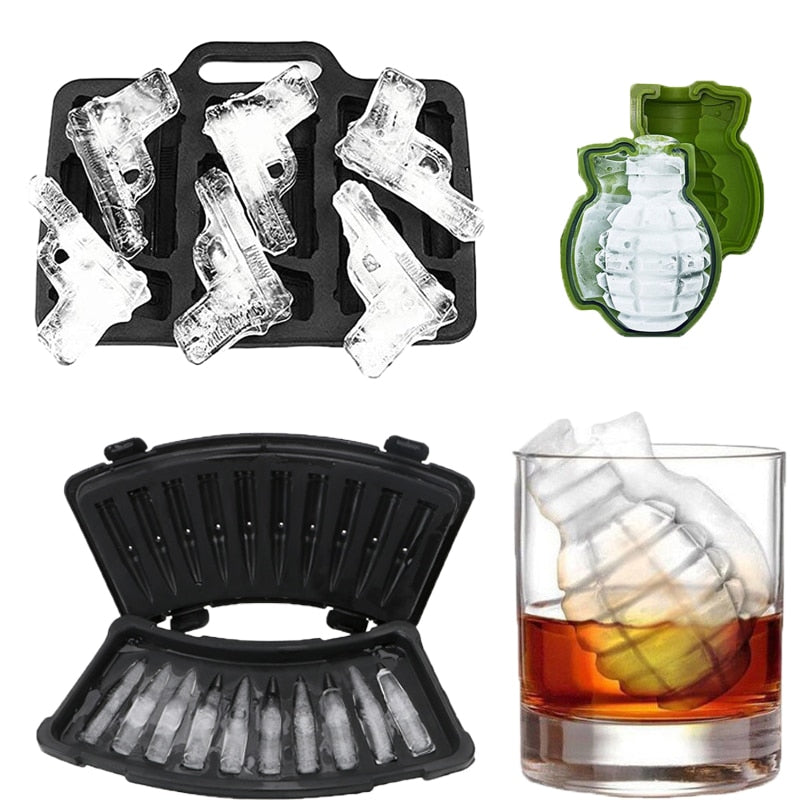 3D Gothic Skull Ice Cube Maker - Image 1