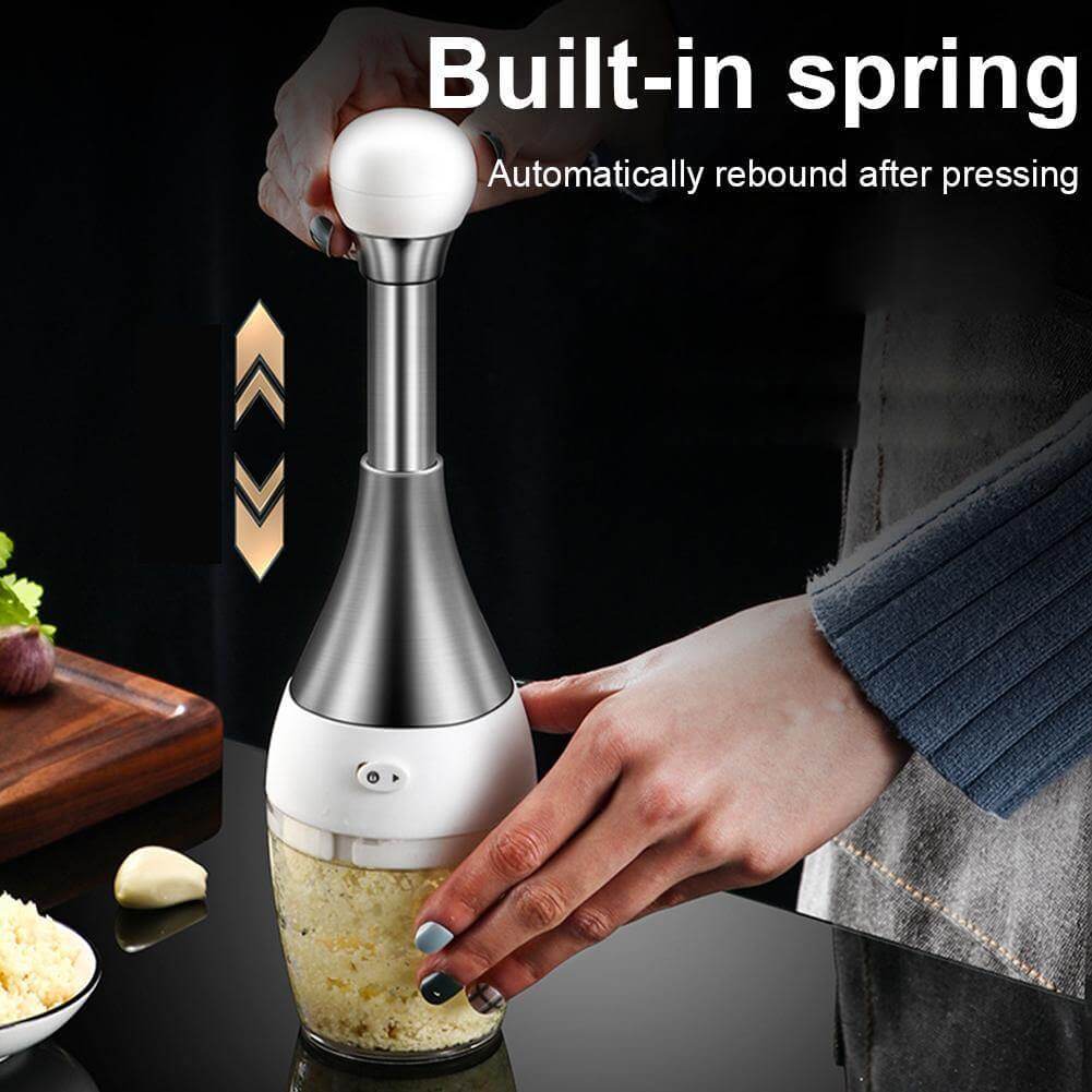 Stainless Steel Quick Garlic Vegetable Chopper