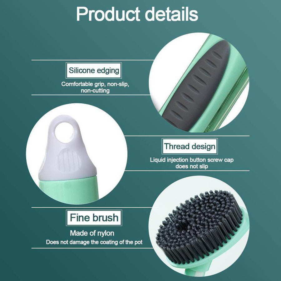 Multifunctional Kitchen Dish Soap Dispensing Brush - Image 10