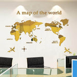 A Map Of the World Wall Art Decoration