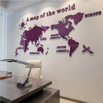 A Map Of the World Wall Art Decoration