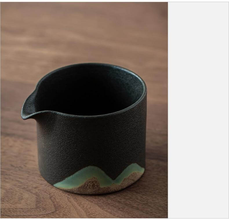 Portable Travel Ceramic Mountain Teapot With 3 Cups - Image 15