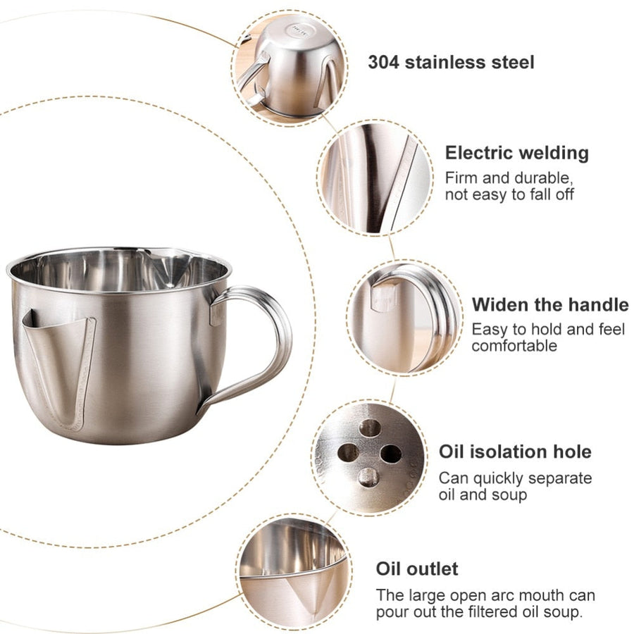 Stainless Steel Oil Soup Fat Separator - Image 2