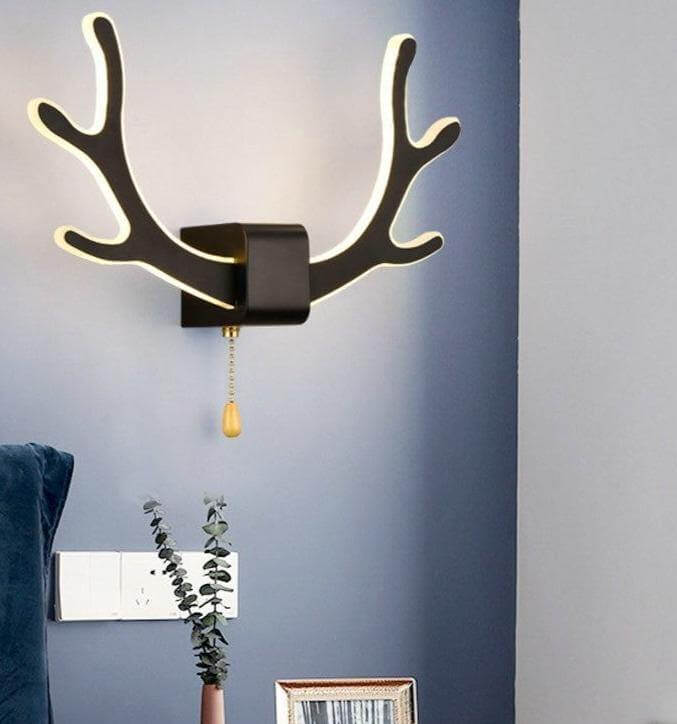 Creative Deer Antler Wall Lamp with Motion Sensor - Image 0