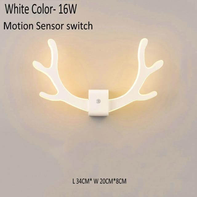 Creative Deer Antler Wall Lamp with Motion Sensor