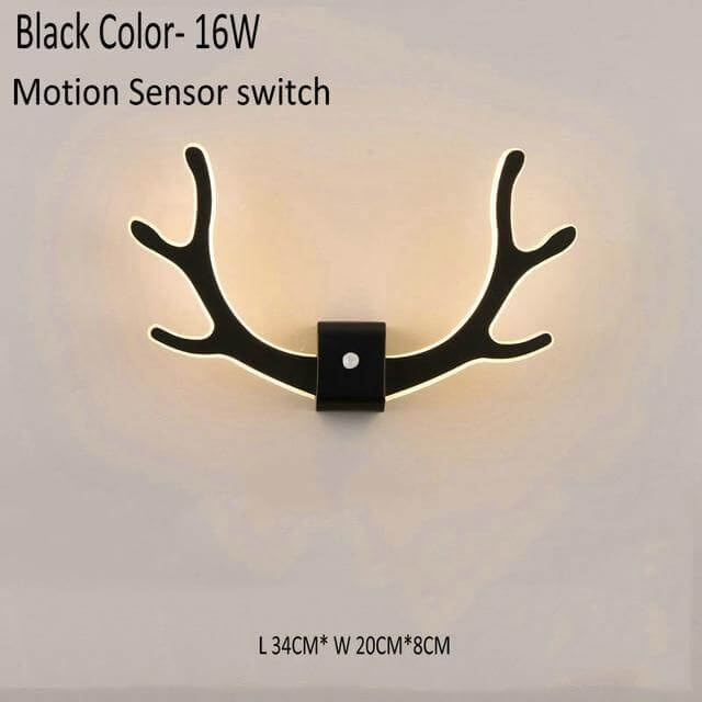 Creative Deer Antler Wall Lamp with Motion Sensor - Image 12