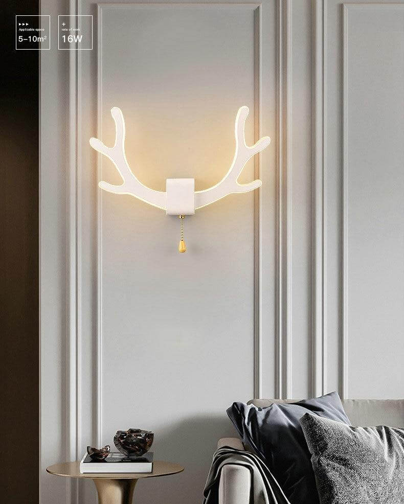 Creative Deer Antler Wall Lamp with Motion Sensor - Image 4