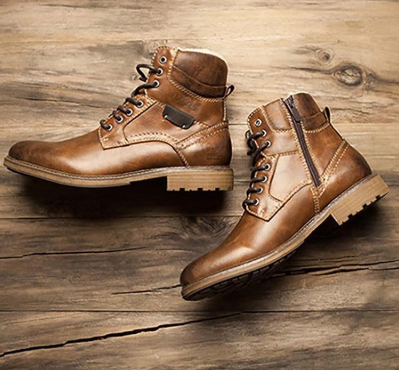 Fashion Vintage Style Male Winter Boots - Image 3