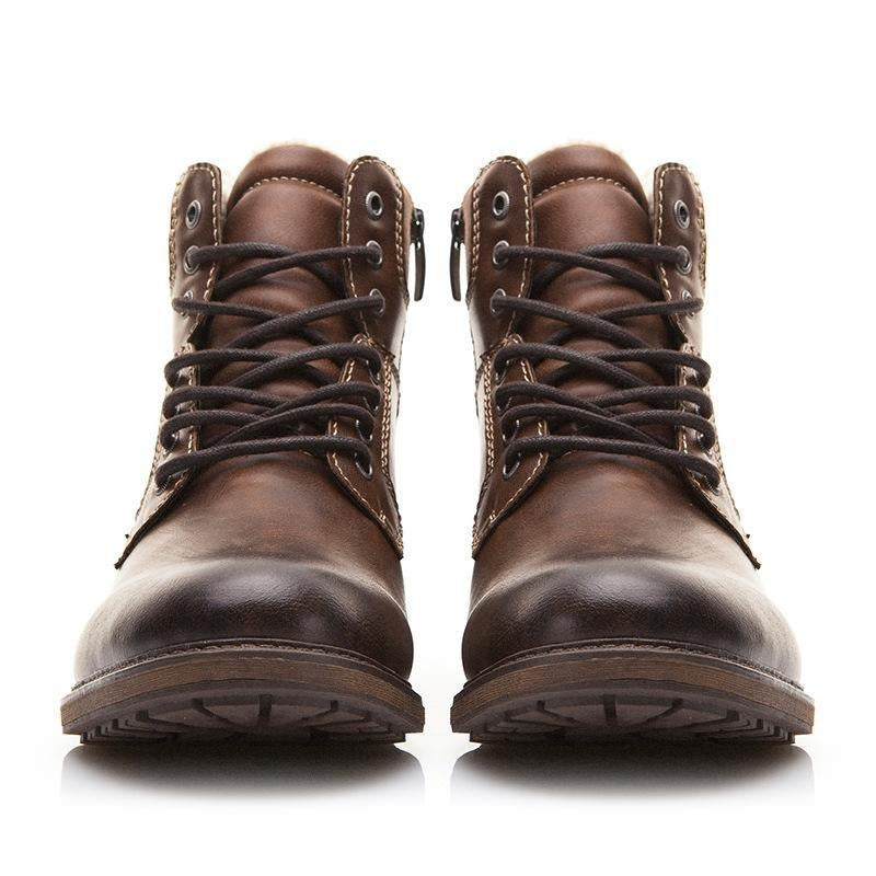 Fashion Vintage Style Male Winter Boots - Image 15