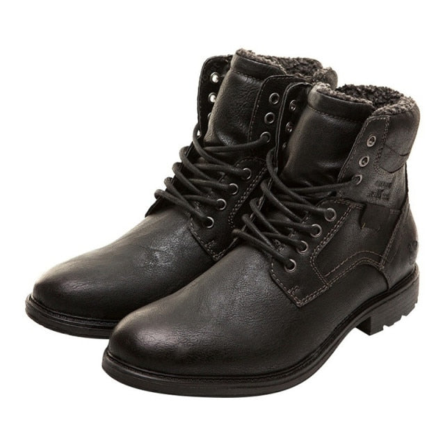 Fashion Vintage Style Male Winter Boots - Image 11