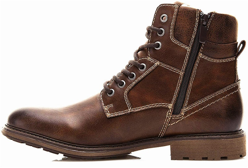 Fashion Vintage Style Male Winter Boots - Image 14
