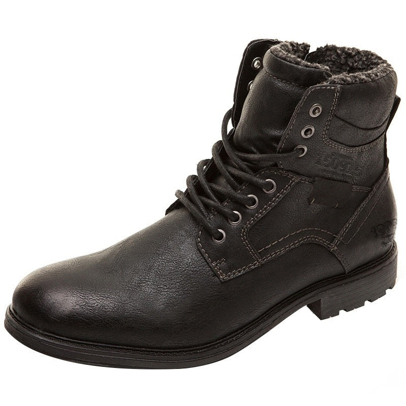 Fashion Vintage Style Male Winter Boots - Image 4