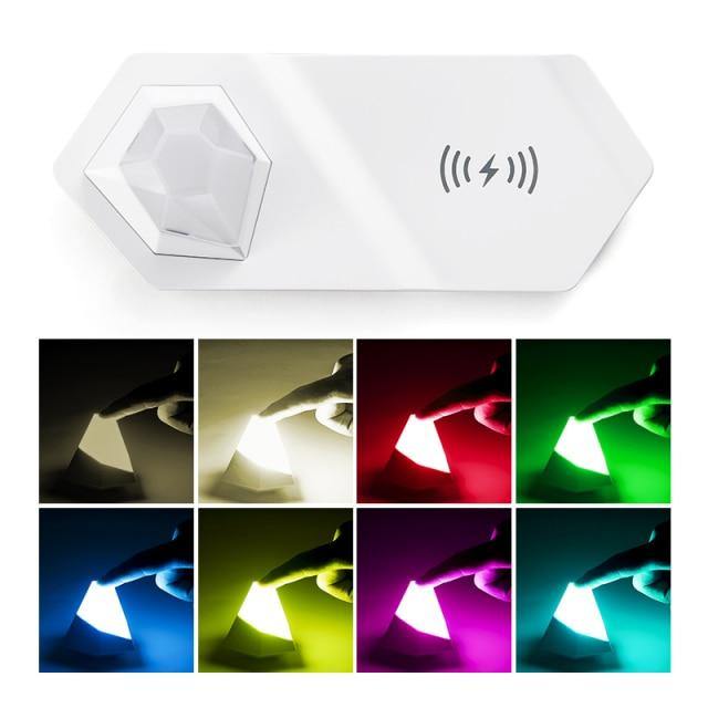 2in1 Diamond LED Night Light Wireless Charger - Image 6