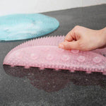 Round Silicone Bath Massage Cushion Brush