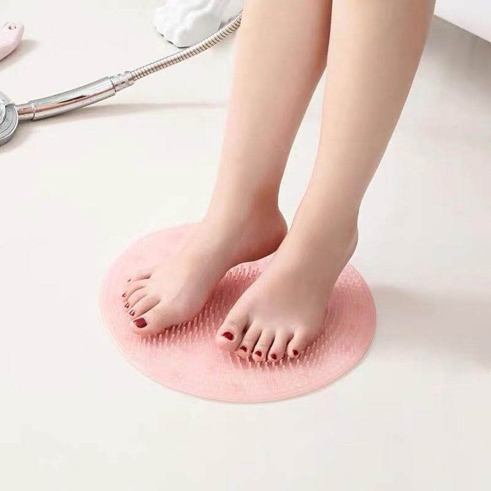 Round Silicone Bath Massage Cushion Brush