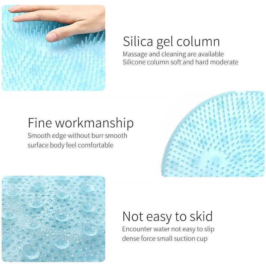 Round Silicone Bath Massage Cushion Brush - Image 12
