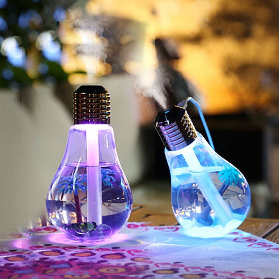 Colorful Light Bulb Air Humidifier - Image 0