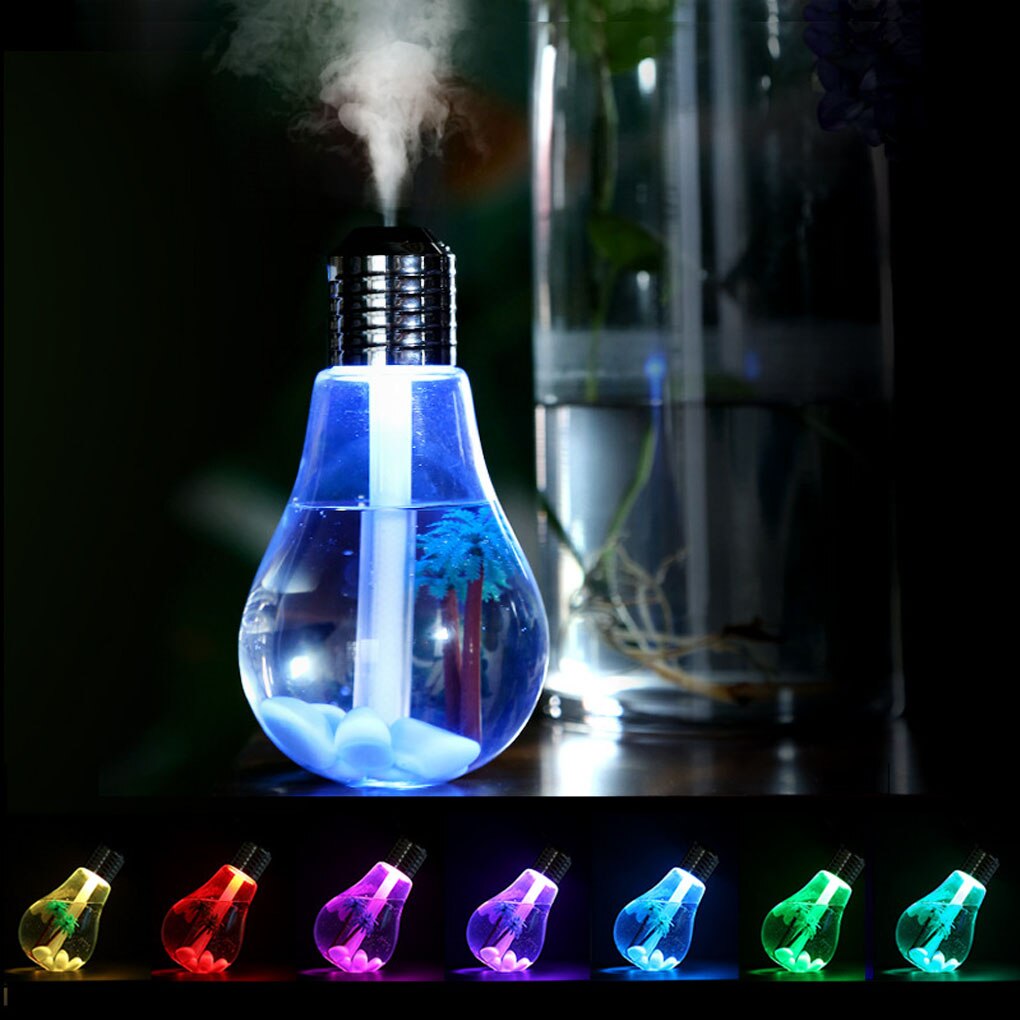 Colorful Light Bulb Air Humidifier