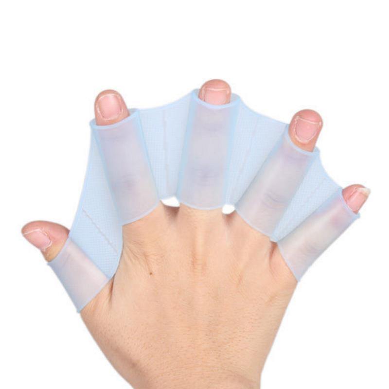 Silicone Webbed Swimming Gloves - Image 3