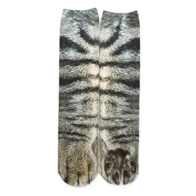 Cat Paw 3D Printed Unisex Socks - Image 30