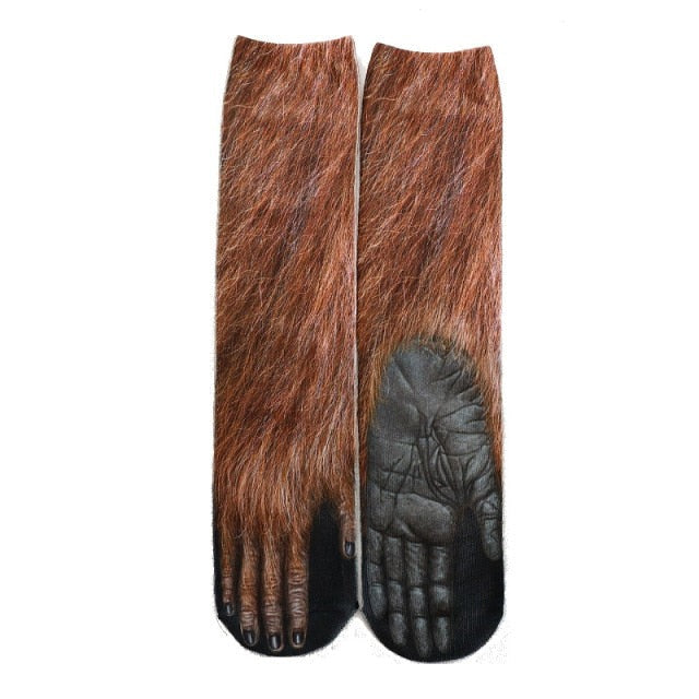 Cat Paw 3D Printed Unisex Socks - Image 12