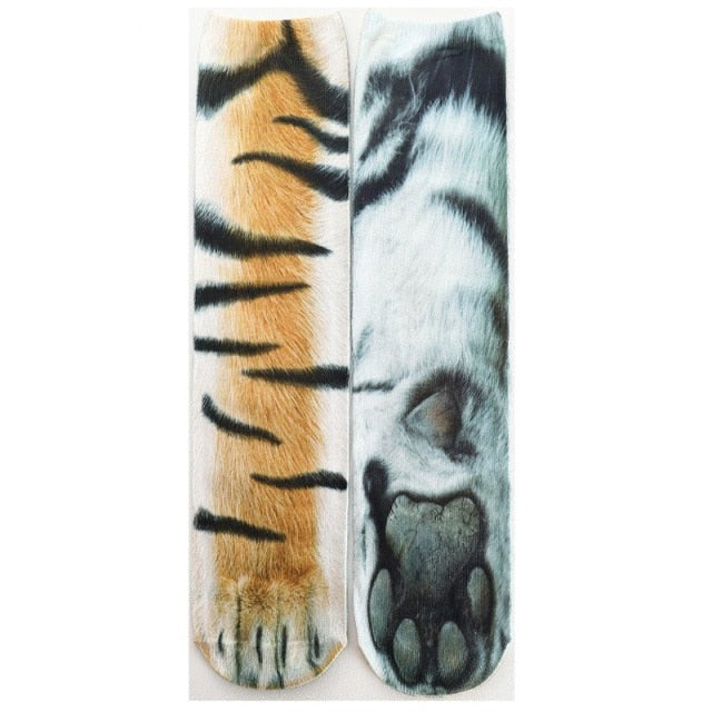 Cat Paw 3D Printed Unisex Socks - Image 28