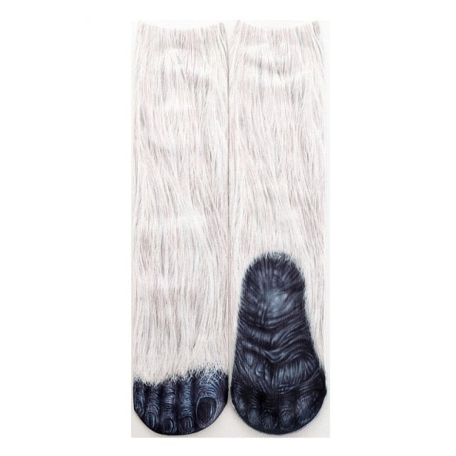 Cat Paw 3D Printed Unisex Socks - Image 17