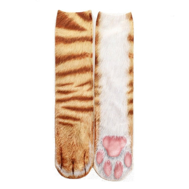 Cat Paw 3D Printed Unisex Socks - Image 14