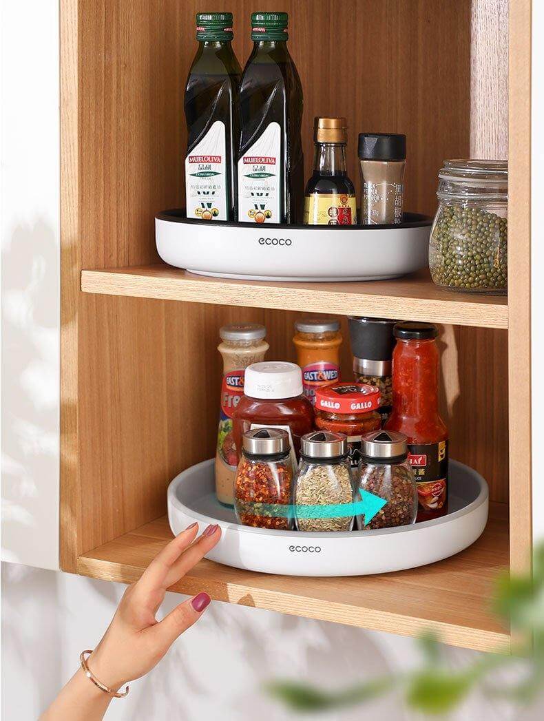 360° Rotating Tray Seasoning Bottle Organizer - Image 12