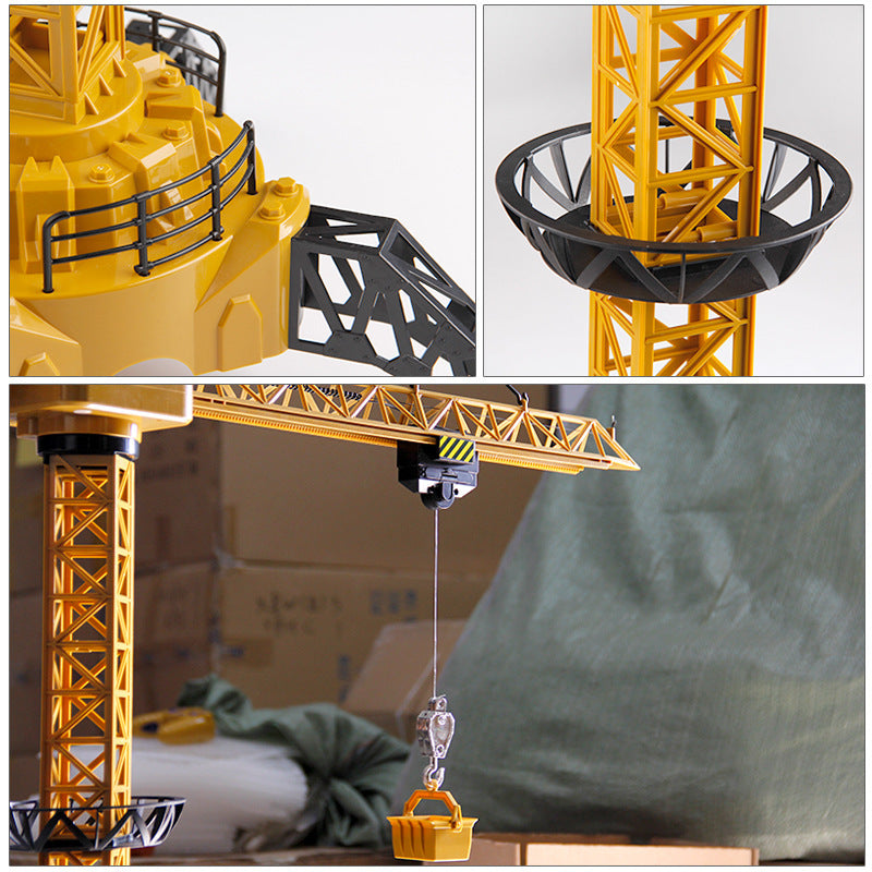 Remote Control Rotating Kids Toy Construction Crane - Image 6