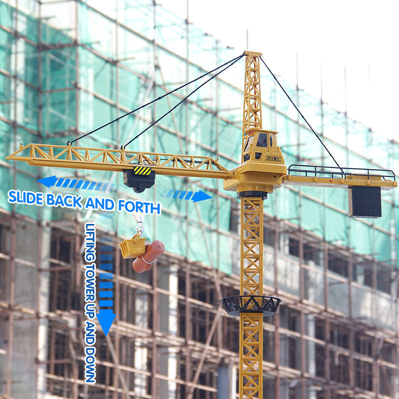 Remote Control Rotating Kids Toy Construction Crane - Image 3