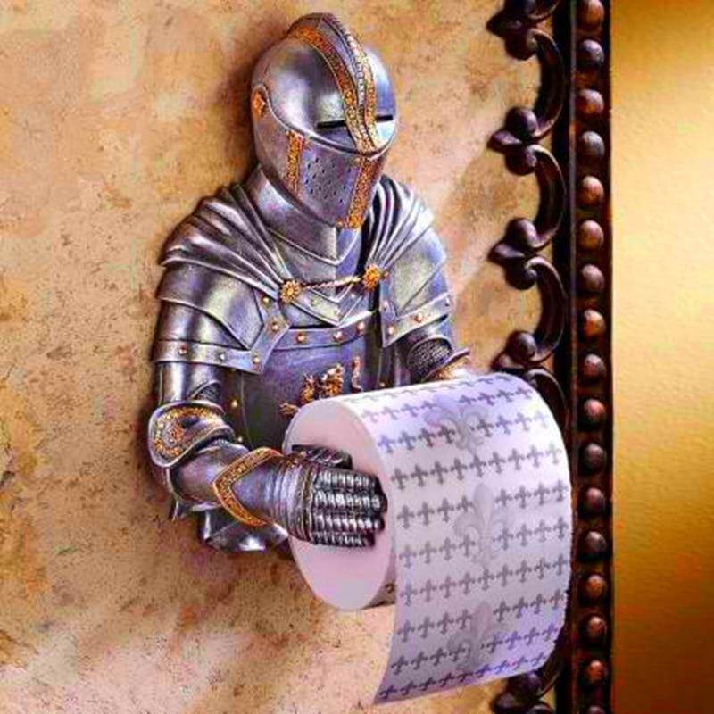 Medieval Knight Toilet Paper Holder - Image 2