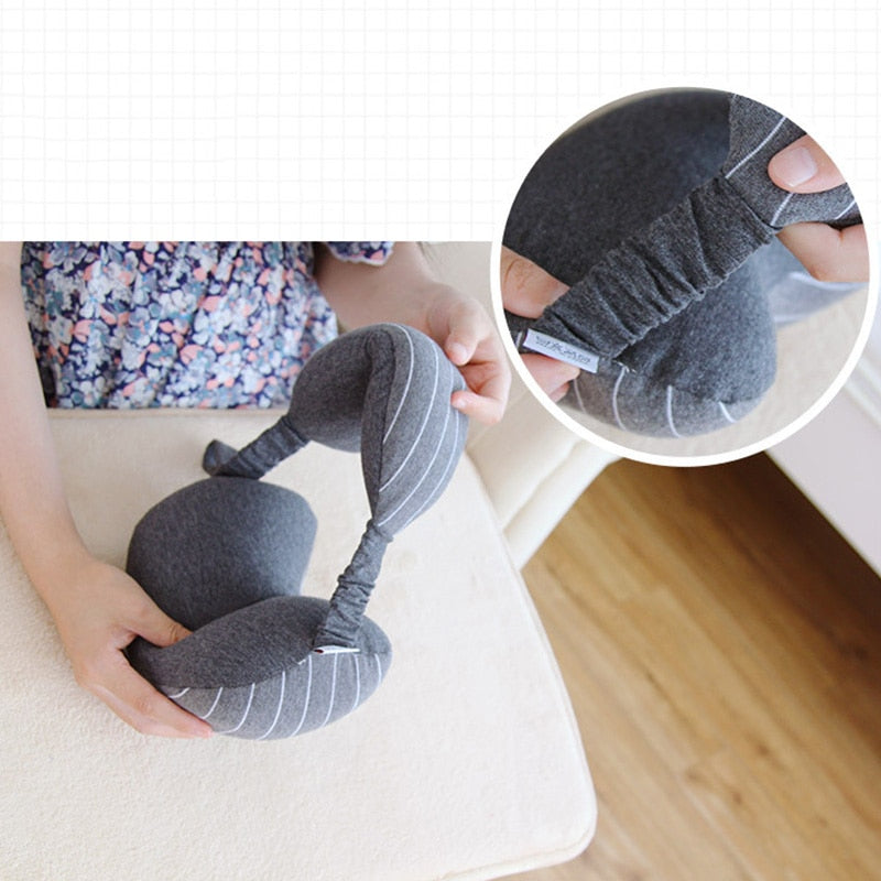 Multi-Function Travel Must Portable Neck Pillow & Eye Mask & Storage Bag - Image 3