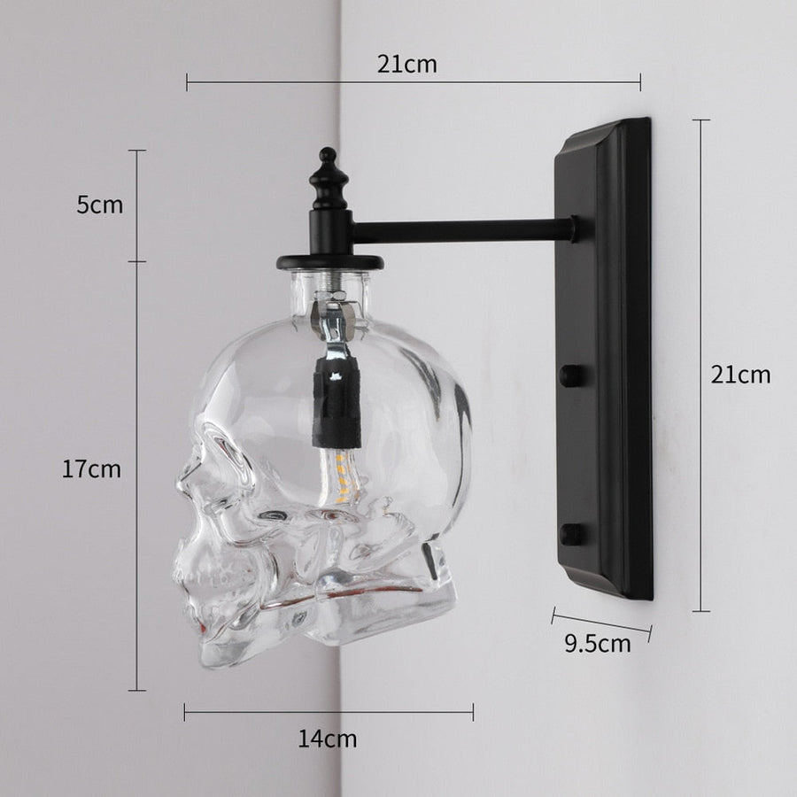 Retro Skull Glass Pendant Light - Image 13