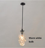 Retro Skull Glass Pendant Light