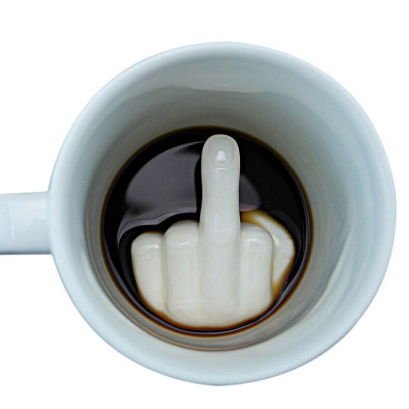 Middle Finger Ceramic Mug