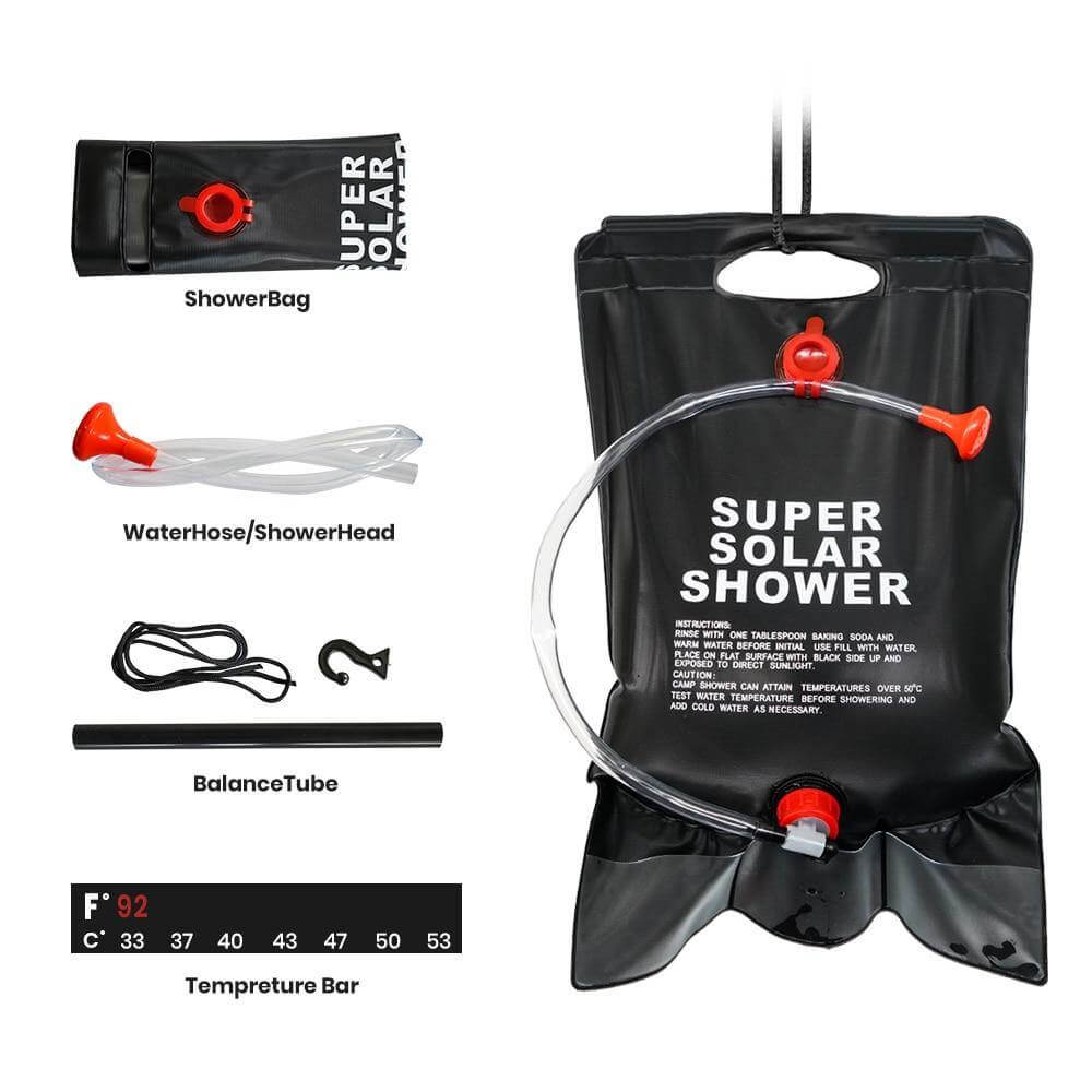 Portable Solar Heated Camping Shower Bag