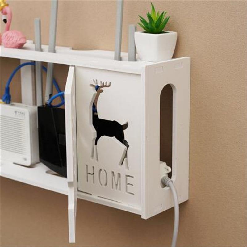 Wall-Mounted Cozy Home Wifi Router Storage Shelf - Image 2