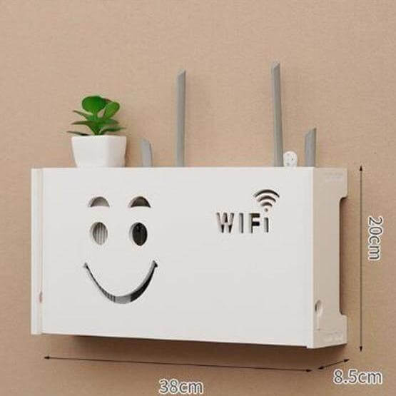 Wall-Mounted Cozy Home Wifi Router Storage Shelf