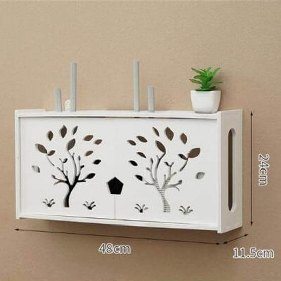 Wall-Mounted Cozy Home Wifi Router Storage Shelf - Image 3