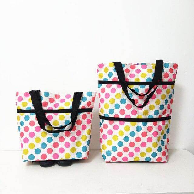 Folding Shopping Bag On Wheels - Image 13