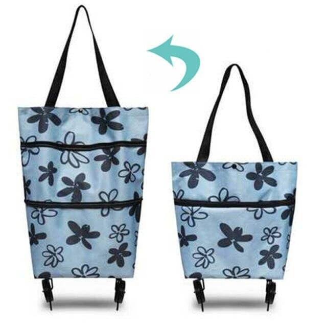 Folding Shopping Bag On Wheels - Image 11