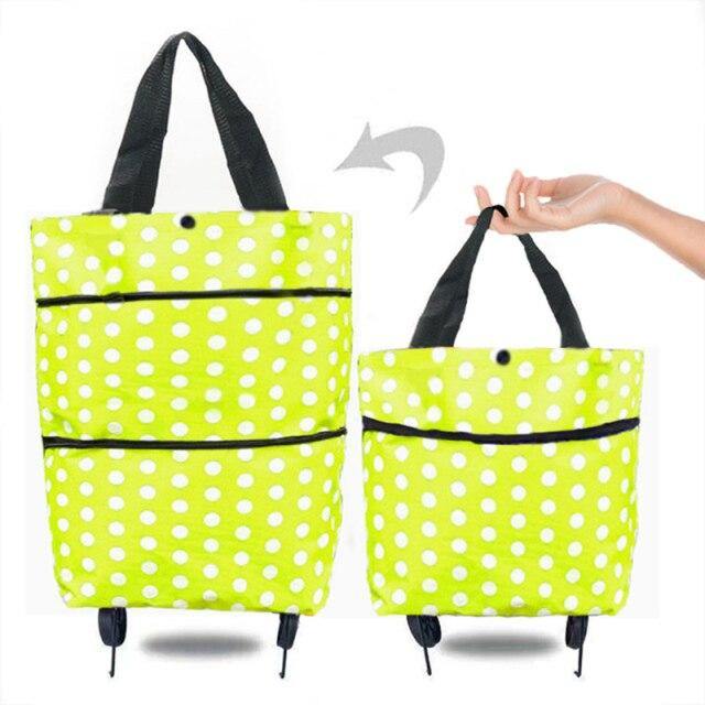 Folding Shopping Bag On Wheels - MaviGadget